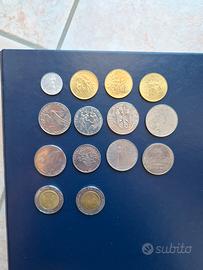 Lotto 14 monete Città del Vaticano Lire 