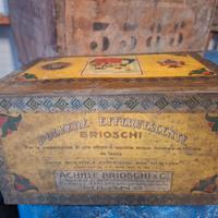 Rara scatola latta vintage BRIOSCHI - primi '900