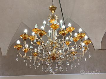 splendido lampadario a goccia