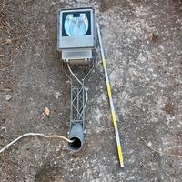 7 faretti 220 w luce gialla 20 euro