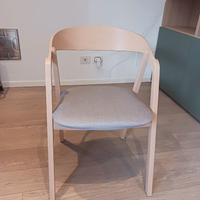 set di 4 sedie in legno di faggio