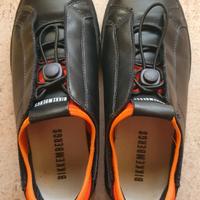 BIKKEMBERGS n. 35 in cuoio nero e arancio NUOVE
