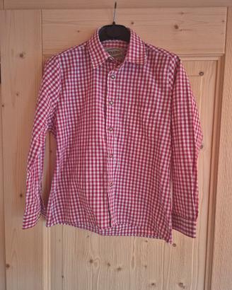 camicia tirolese bimbo misura 152