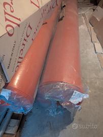 Moquette arancione per fiere/stand – 3 rotoli gran