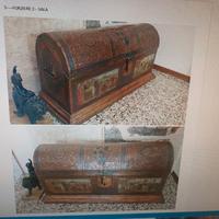 forziere  legno e rame 700