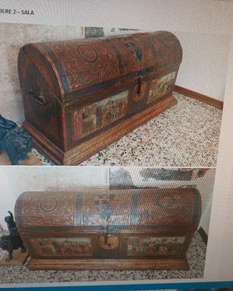 forziere  legno e rame 700