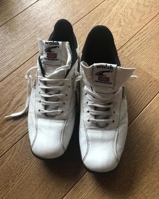Scarpe walsh bolton england bianche pelle