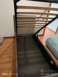 Letto singolo con contenitore