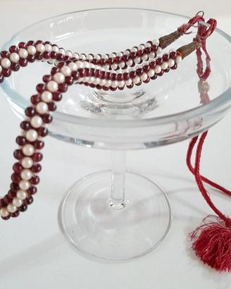 Collana d'epoca in fili di perle - primi del '900