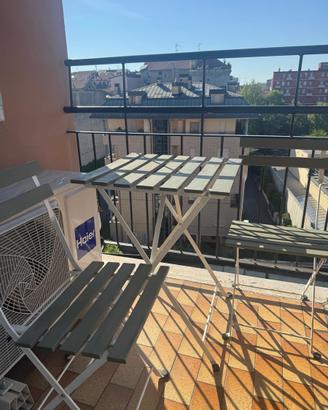 Set balcone Ikea pieghevole tavolo e 2 sedie