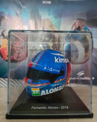 Casco F1 Helmet Fernando Alonso Spark 1:5