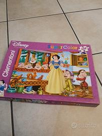 puzzle super color Biancaneve e i 7 nani
