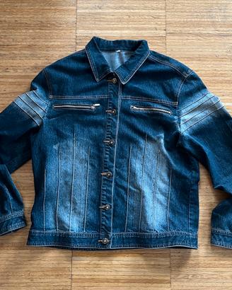 Giacca jeans donna taglia L anni 2000