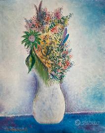 Omiccioli 💐"vaso con erbe e fiori" con autentica