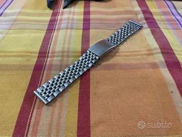 bracciale acciaio chicchi di riso da 18 vintage