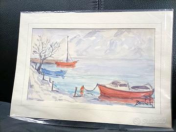 Lorenzo Bacchetti - "Barchino sul Lago d'Idro"