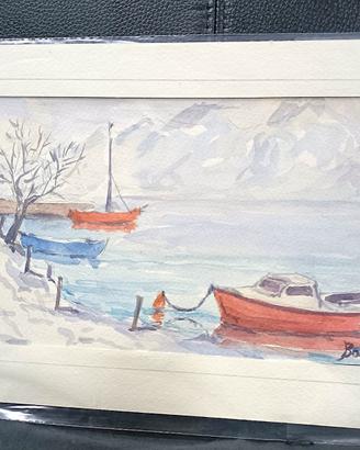 Lorenzo Bacchetti - "Barchino sul Lago d'Idro"