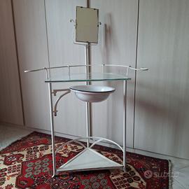 porta catino con specchiera + catino