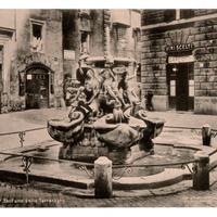 RARA Stampa Epoca ROMA - Fontana Tartarughe