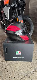 casco agv sportmodular e05 carbon red