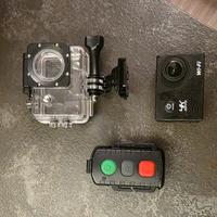 mini go pro con accessori 