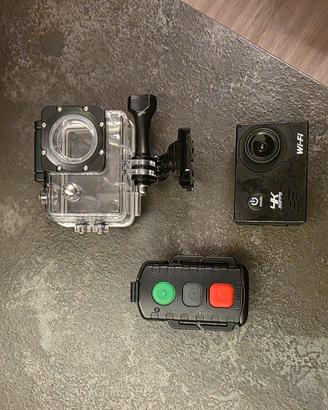 mini go pro con accessori 