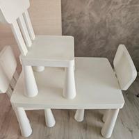 Tavolo e sedie bambini