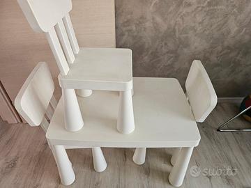 Tavolo e sedie bambini