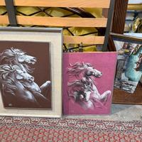 Quadro con cavalli pittore vetemi