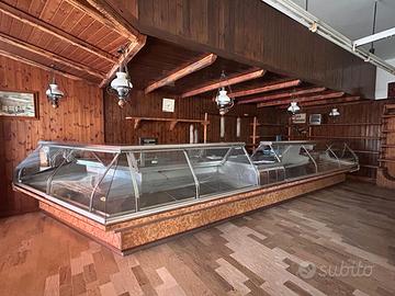 Banco frigo con vetrina espositiva