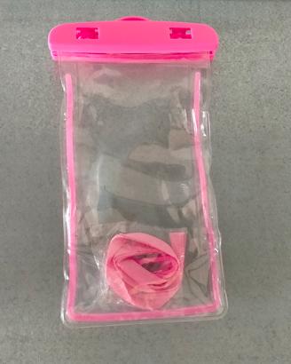  Custodia per cellulare impermeabile rosa