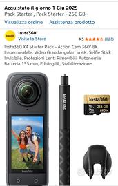 insta360 X4 starter pack + accessori