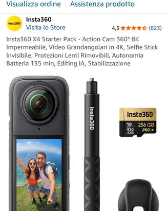insta360 X4 starter pack + accessori