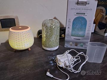 3 diffusori di aromi ( 1 con USB e 2 caricatore)