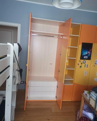 armadio  cameretta 4  ante + vano giorno