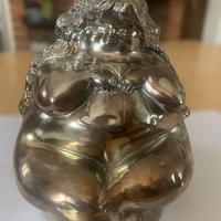 Scultura Donna in Metallo placcata Argento 800