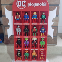 espositore playmobil dc - personalizzabile