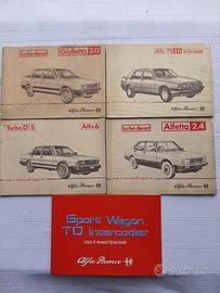 Alfa romeo turbo diesel 5 pezzi originali
