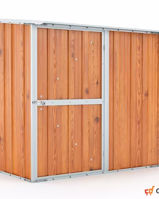 Box casetta giardino Acciaio 174x100 fin legno