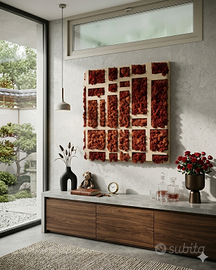 Quadro Design Muschio Stabilizzato 58x58