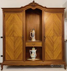 Armadio appendiabiti legno massello anni '70