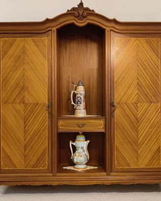 Armadio appendiabiti legno massello anni '70