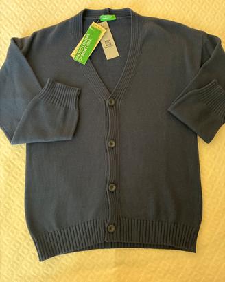 Cardigan blu Benetton 8/9 anni nuovo