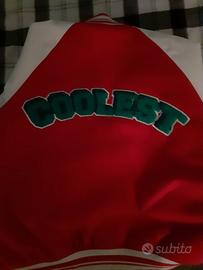 Giubbotto stile Varsity / College streetwear rosso