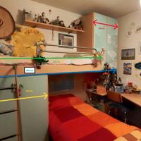 Cameretta con letto a castello