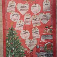 Tovaglietta cucina, calendario di tessuto 2026