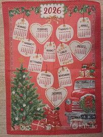 Tovaglietta cucina, calendario di tessuto 2026