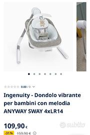 Dondolo automatico  ingenuity neonati