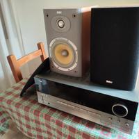 Impianto audio Hi-fi sinto amplificatore e casse