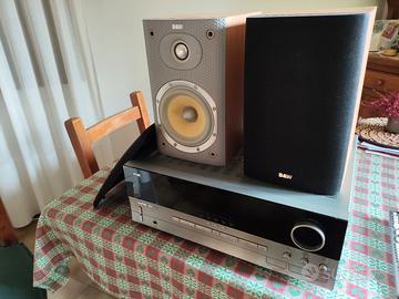 Impianto audio Hi-fi sinto amplificatore e casse